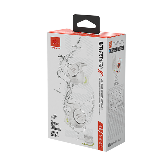 JBL Reflect Aero TWS - White - True wireless Noise Cancelling active earbuds - Detailshot 10
