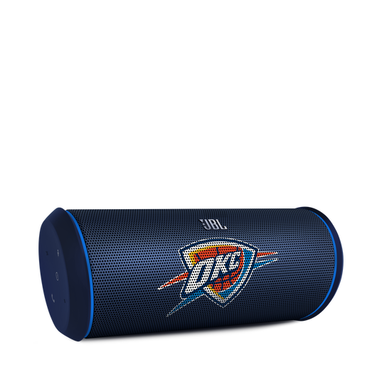 JBL Flip 2 NBA Edition - Thunder - Blue - Portable Bluetooth Speaker with Microphone & USB Charging - Hero