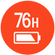 Do 76 godzin pracy akumulatora z szybkim ładowaniem