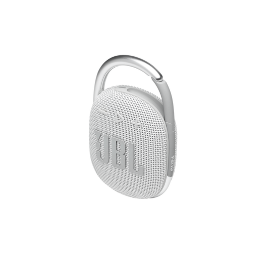 JBL Clip 4 - White - Ultra-portable Waterproof Speaker - Detailshot 2