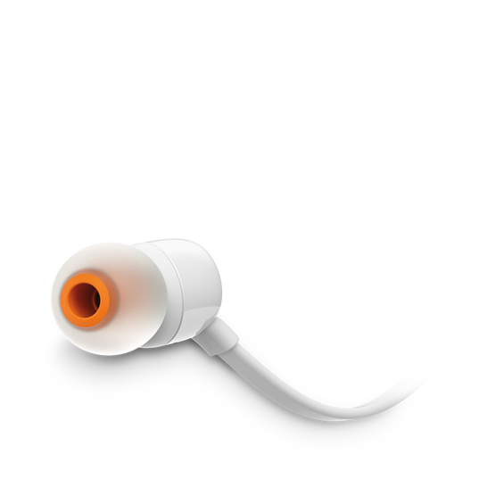 JBL Tune 110E - White - In-ear headphones - Detailshot 1