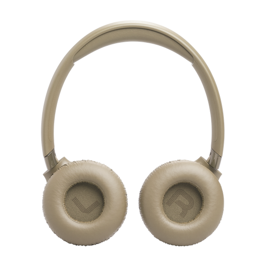 JBL Tune 680NC - Beige - Wireless on-ear Noise cancelling headphones - Left