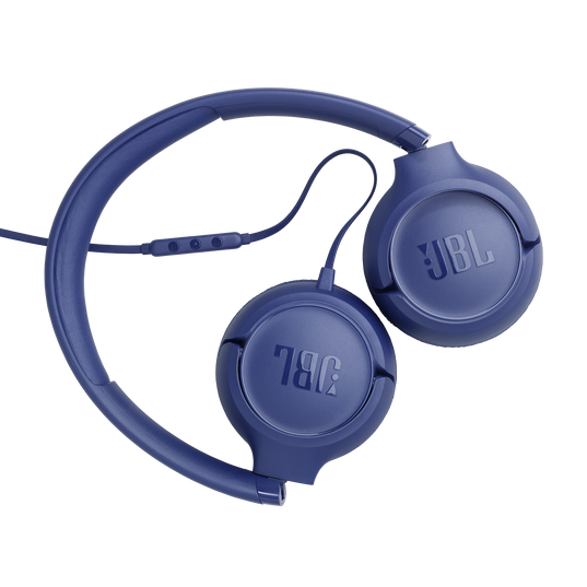 JBL Tune 530C - Blue - Wired on-ear headphones - Back