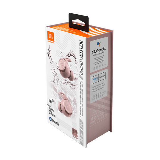 JBL Reflect Flow Pro - Pink - Waterproof true wireless Noise Cancelling active sport earbuds - Detailshot 10