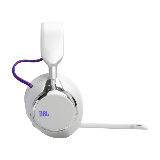 JBL Quantum 950 - White - Wireless multiplatform gaming headset with adaptive Noise Cancelling - Left