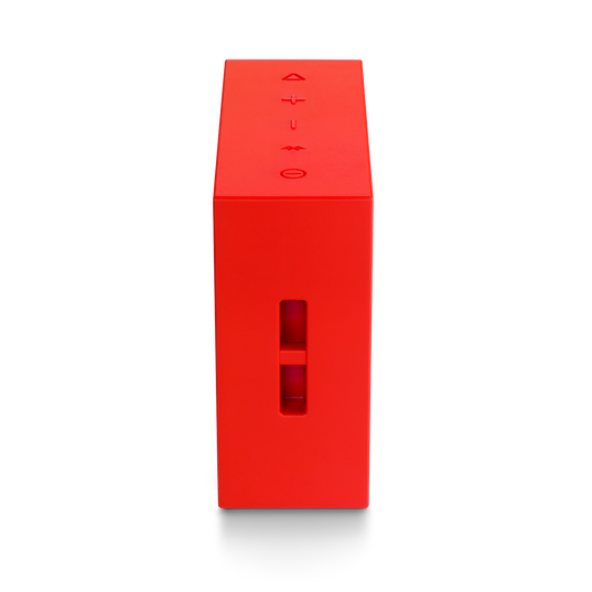 JBL GO+ - Red - Portable Bluetooth® Speaker - Detailshot 1