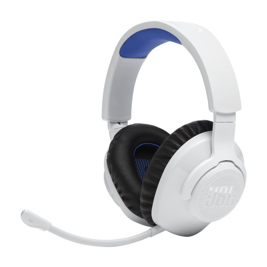 JBL Quantum 360P Console Wireless - White - Wireless over-ear console gaming headset with detachable boom mic - Detailshot 2