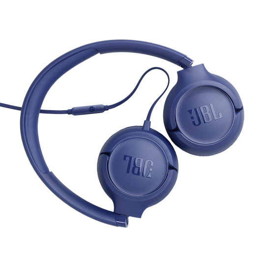 JBL Tune 530 Wired - Blue - Wired on-ear headphones - Back