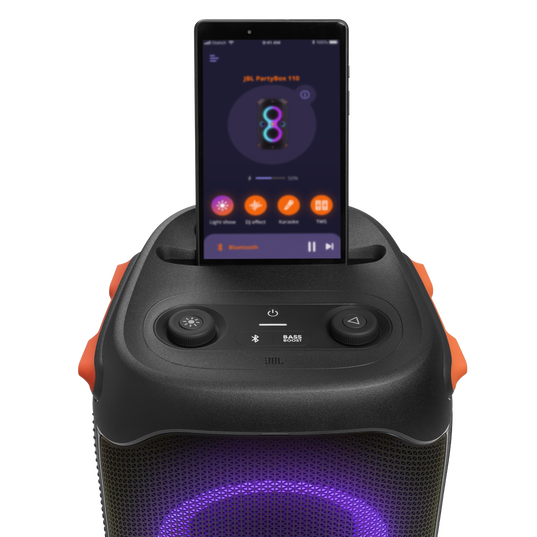 JBL Partybox 110 | Przenośny głośnik imprezowy o mocy 160 W z wbudowanym oświetleniem, o konstrukcji odpornej na zachlapanie. JBL Partybox 110 | Przenośny głośnik imprezowy o mocy 160 W z wbudowanym oświetleniem, o konstrukcji odpornej na zachlapanie.