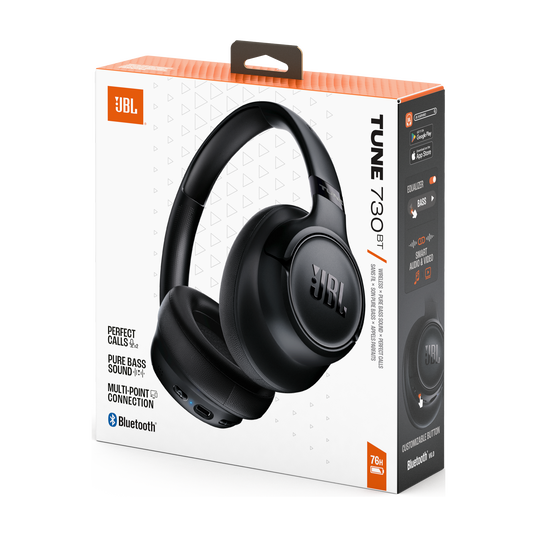 JBL Tune 730BT - Black - Wireless over-ear headphones - Detailshot 15