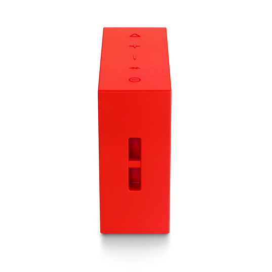 JBL GO+ - Red - Portable Bluetooth&reg; Speaker - Detailshot 1