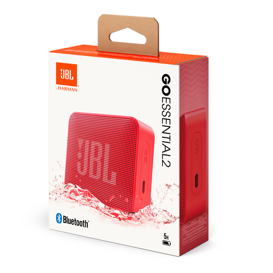 JBL Go Essential 2 - Red - Portable Waterproof Speaker - Detailshot 8