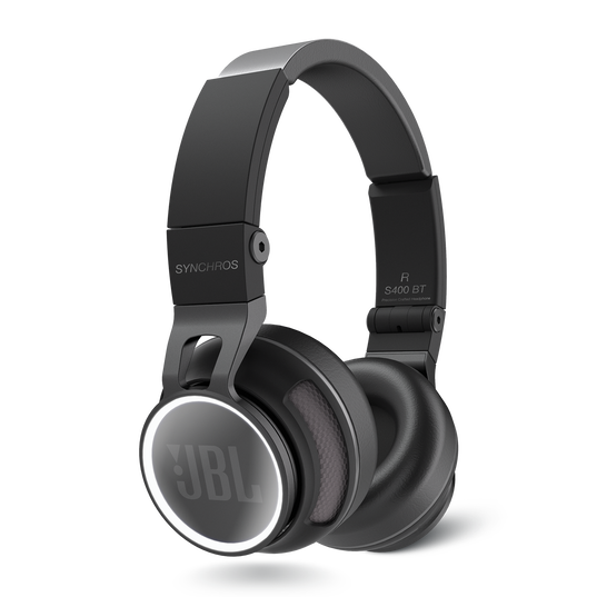 Synchros S400BT - Black - JBL stereo heapdhones with Bluetooth 3.0 wireless freedom - Hero