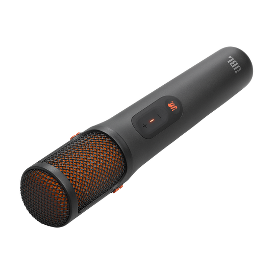 JBL EasySing Mics - Black - Two wireless AI-powered microphones with real-time vocal removal - Front