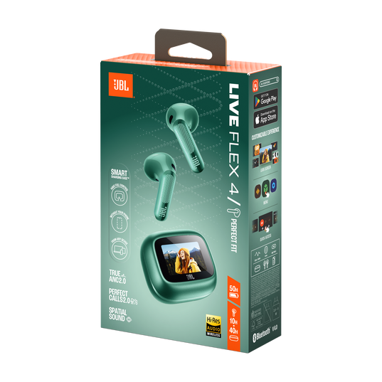 JBL Live Flex 4 - Green - True wireless Noise Cancelling earbuds - Detailshot 15
