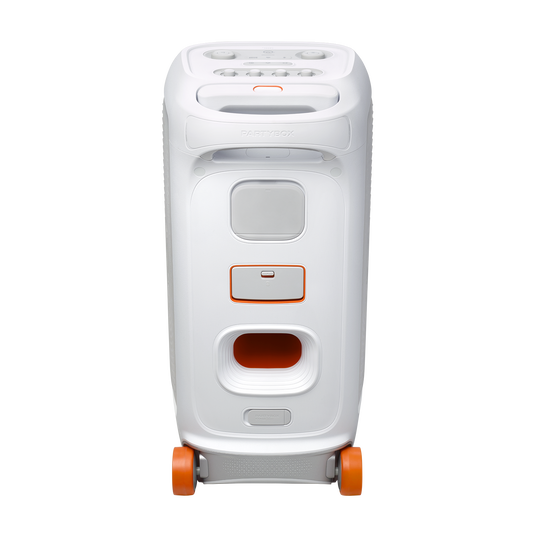 JBL PartyBox Stage 320 - White - Portable party speaker with wheels - Back