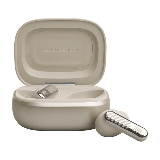JBL Live Beam 4 - Sand - True wireless Noise Cancelling earbuds - Bottom