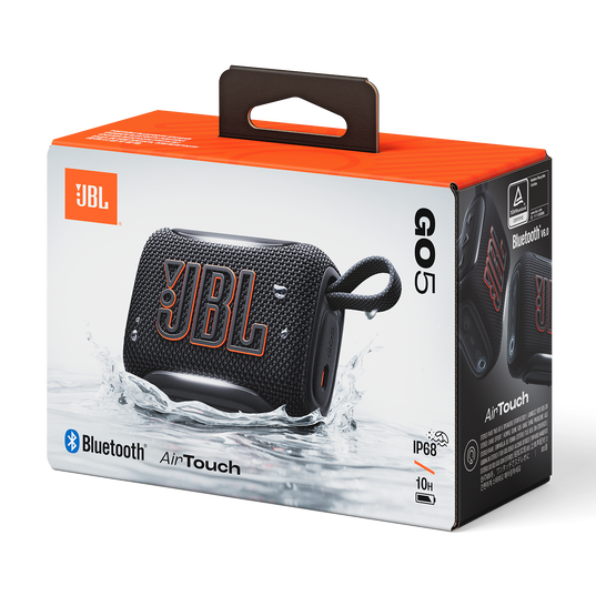 JBL Go 5 - Black - Ultra-portable waterproof and drop-proof speaker with JBL legendary sound and ambient edge lighting - Detailshot 9