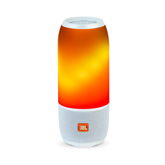 JBL Pulse 3 - White - Waterproof portable Bluetooth speaker with 360&deg; lightshow and sound. - Detailshot 1