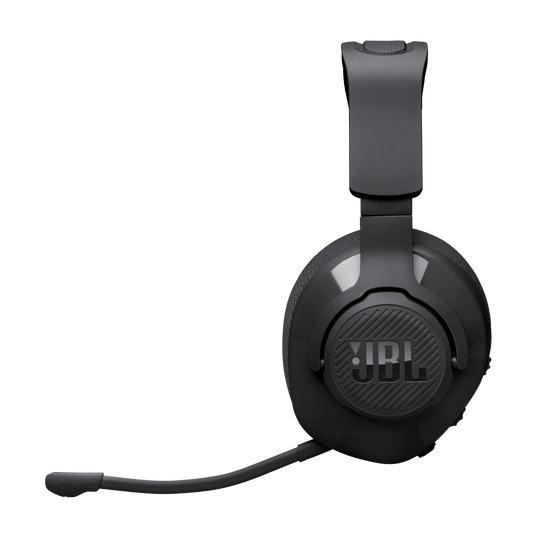 JBL Quantum 360 Wireless - Black - Wireless over-ear gaming headset with surround sound and detachable mic - Left