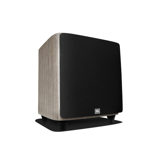 HDI-1200P - Grey Oak - 12-inch (300mm) 1000W Powered Subwoofer - Front