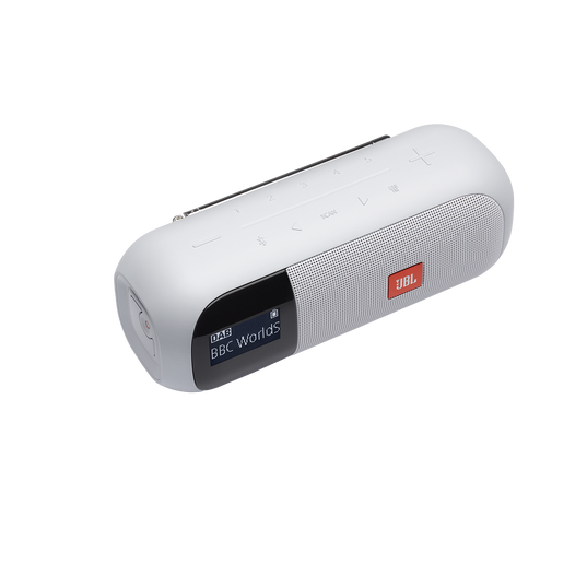 JBL Tuner 2 - White - Portable DAB/DAB+/FM radio with Bluetooth - Detailshot 1