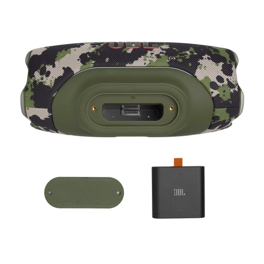 JBL Xtreme 5 - Squad - Portable waterproof speaker with massive legendary JBL sound, ambient edge lighting, and a convenient shoulder strap - Detailshot 4