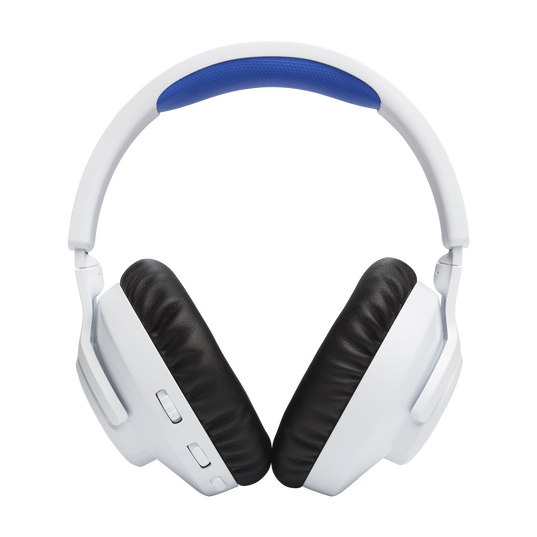 JBL Quantum 360P Console Wireless - White - Wireless over-ear console gaming headset with detachable boom mic - Back