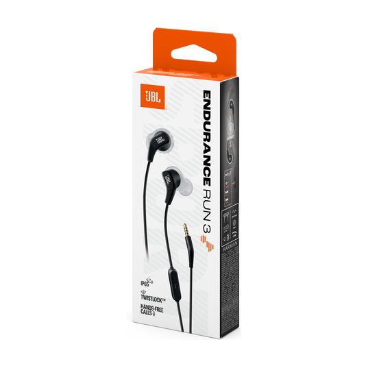 JBL Endurance Run 3 - Black / Gray - Wired Sport Headphones - Detailshot 15