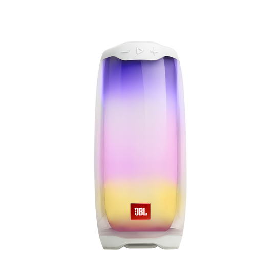 JBL Pulse 4 - White - Portable Bluetooth Speaker - Hero