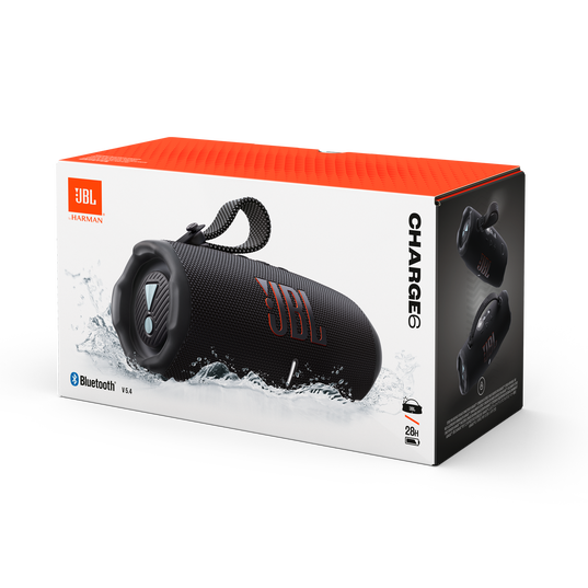 JBL Charge 6 - Black - Portable waterproof and drop-proof Bluetooth speaker - Detailshot 4