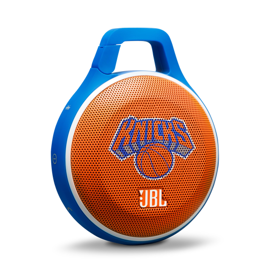 JBL Clip NBA Edition - Knicks - Orange - Ultra-portable Bluetooth speaker with integrated carabiner - Detailshot 1