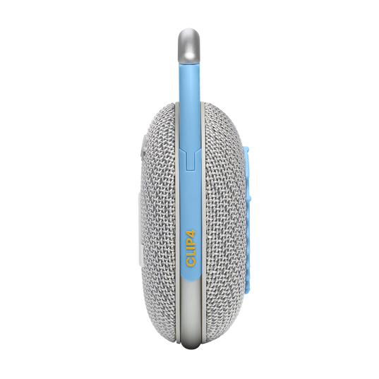 JBL Clip 4 Eco - White - Ultra-portable Waterproof Speaker - Right