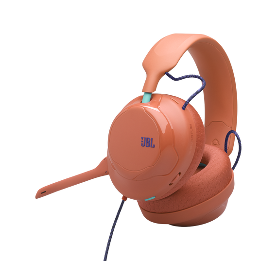 JBL Quantum 120 - Coral - Wired multiplatform gaming headset - Hero