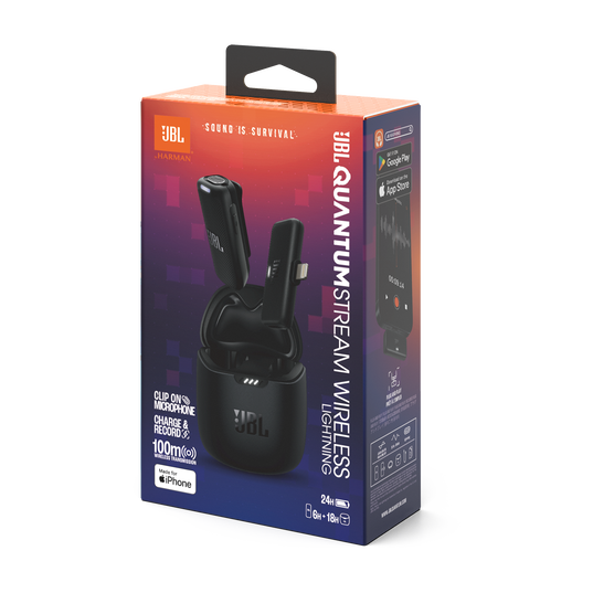 JBL Quantum Stream Wireless Lightning - Black - Wearable wireless streaming microphone for Lightning connection - Detailshot 15