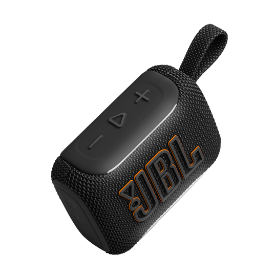 JBL Go 5 - Black - Ultra-portable waterproof and drop-proof speaker with JBL legendary sound and ambient edge lighting - Detailshot 2