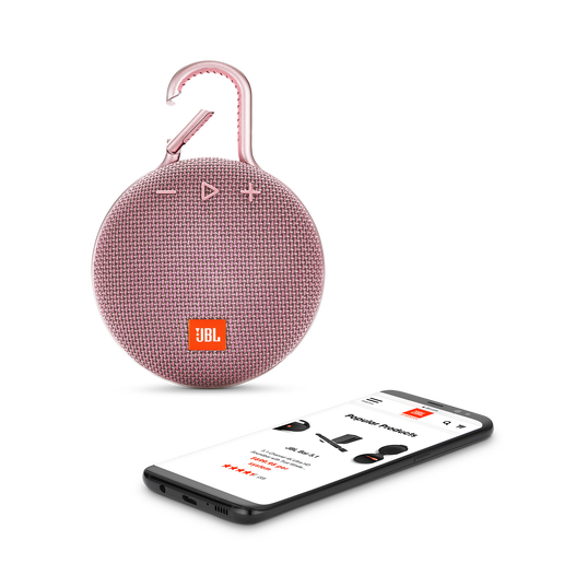 JBL Clip 3 - Dusty Pink - Portable Bluetooth® speaker - Detailshot 1