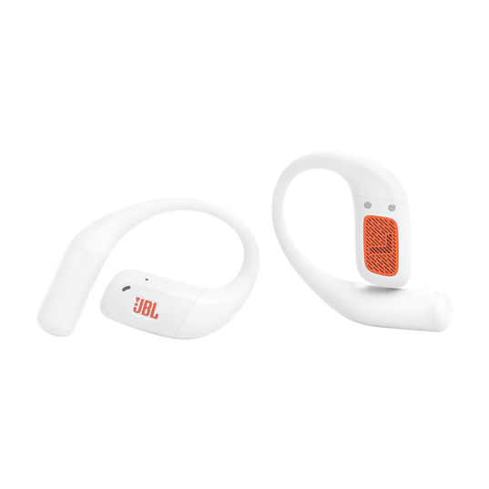 JBL Endurance Zone - White - True Wireless open-ear sport headphones - Front