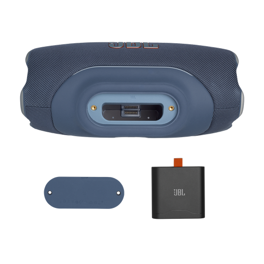 JBL Xtreme 5 - Blue - Portable waterproof speaker with massive legendary JBL sound, ambient edge lighting, and a convenient shoulder strap - Detailshot 4