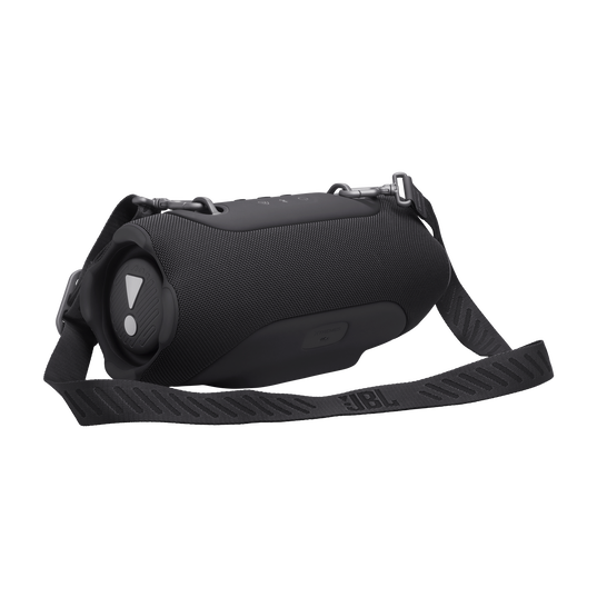 JBL Xtreme 5 - Black - Portable waterproof speaker with massive legendary JBL sound, ambient edge lighting, and a convenient shoulder strap - Detailshot 1