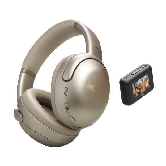 JBL Tour One M3 Smart Tx - Latte - Wireless over-ear Noise Cancelling headphones with JBL Smart Tx - Hero