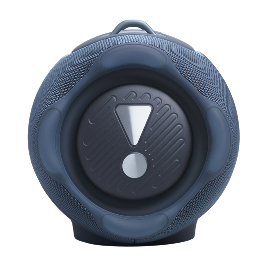 JBL Xtreme 5 - Blue - Portable waterproof speaker with massive legendary JBL sound, ambient edge lighting, and a convenient shoulder strap - Left