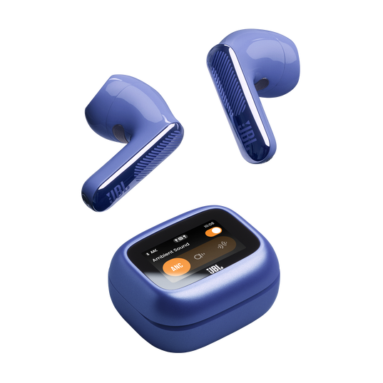 JBL Live Flex 4 - Blue - True wireless Noise Cancelling earbuds - Top