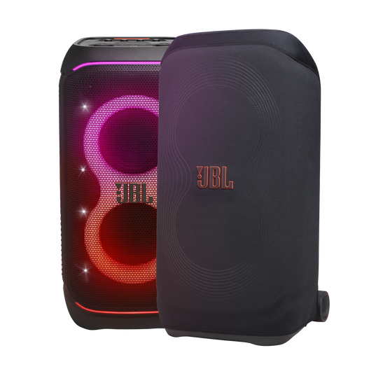 JBL PartyCover Stage 320 - Black - Protective cover for JBL PartyBox Stage 320 speakers - Left