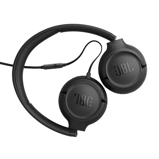 JBL Tune 530 Wired - Black - Wired on-ear headphones - Back