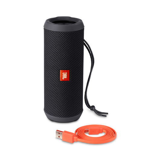 JBL Flip 3 - Black - Splashproof portable Bluetooth speaker with powerful sound and speakerphone technology - Detailshot 4