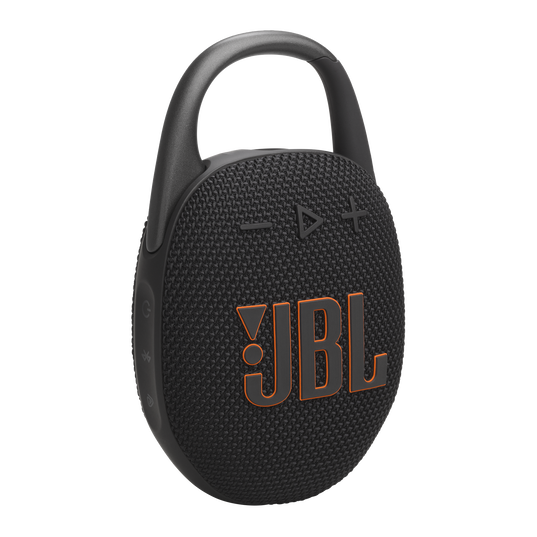JBL Clip 5 - Black - Ultra-portable waterproof speaker - Hero