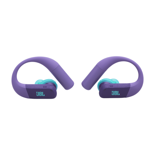 JBL Endurance Peak 4 - Purple - True Wireless Noise Cancelling Sport Earbuds - Left