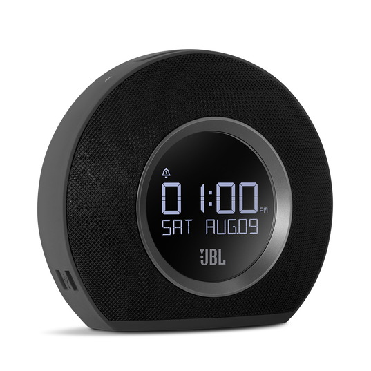 JBL Horizon - Black - Bluetooth clock radio with USB charging and ambient light - Detailshot 1