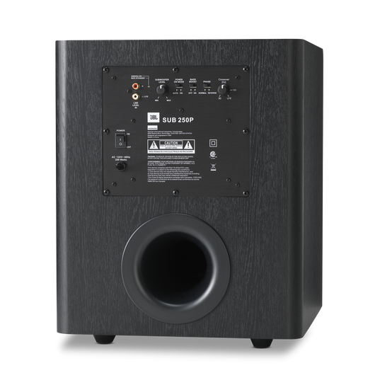 Studio SUB 250P - Black - 10” Powered Subwoofer - Back